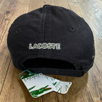 Casquette Lacoste noir Delavé