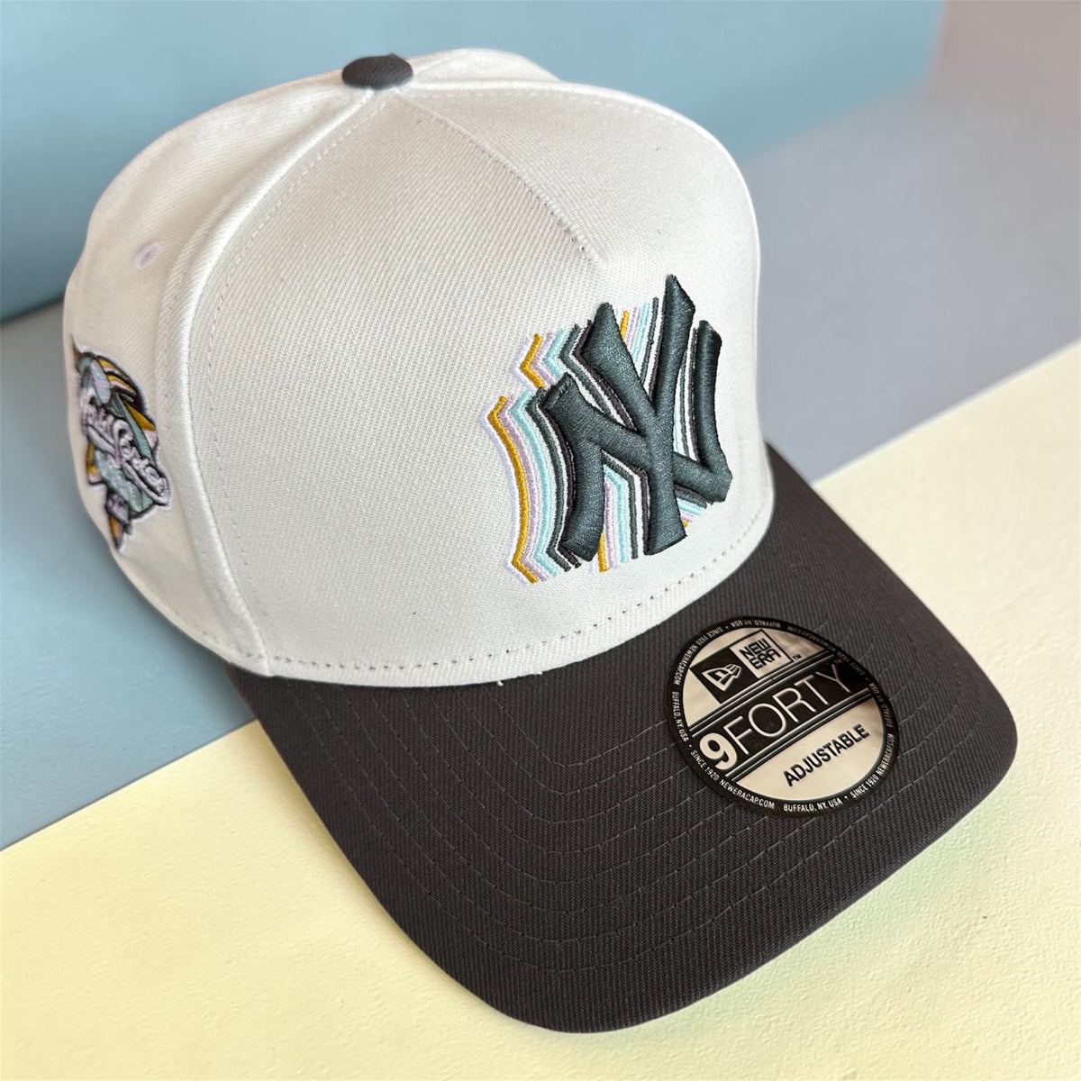 Casquette New York blanc noir
