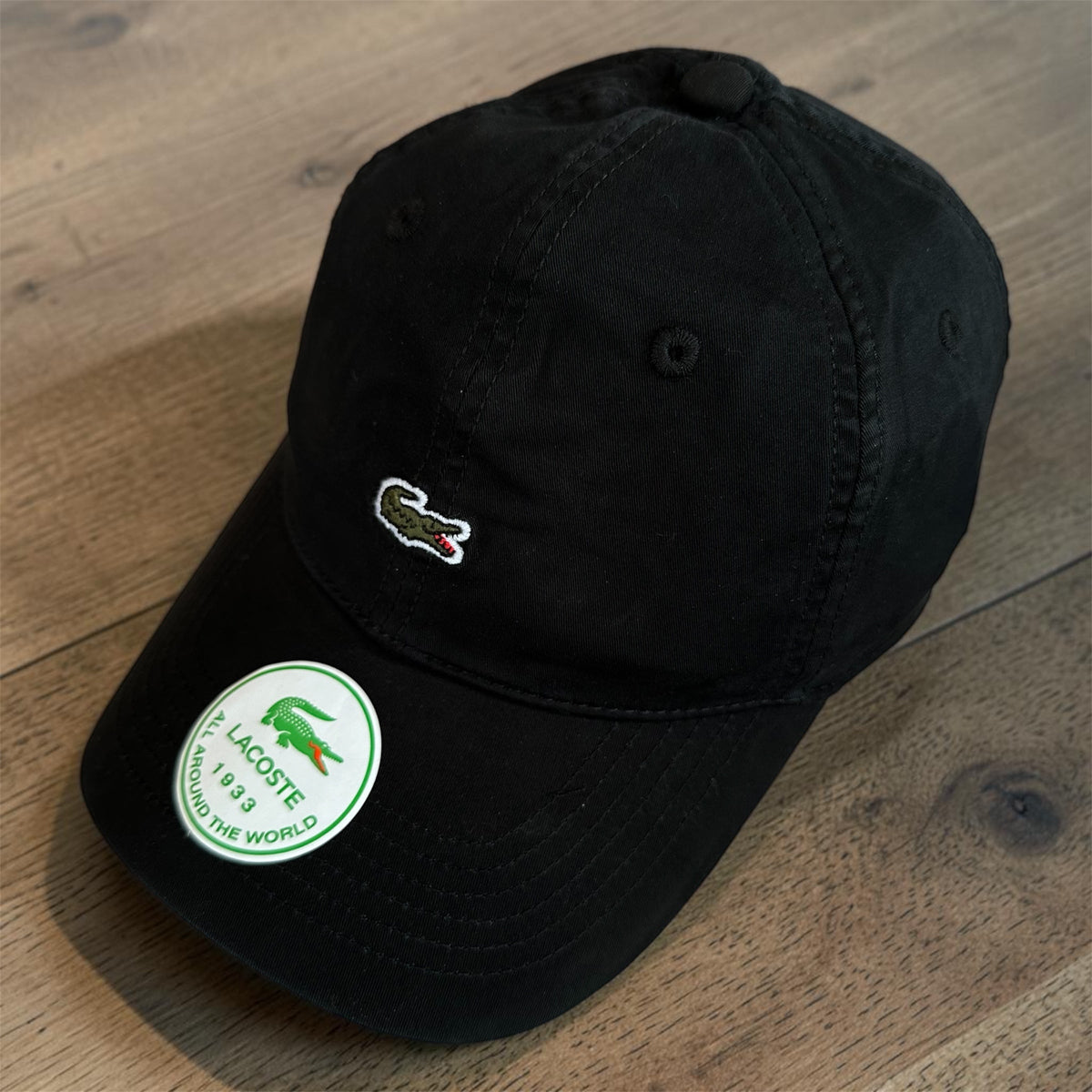 Casquette Lacoste noir Delavé